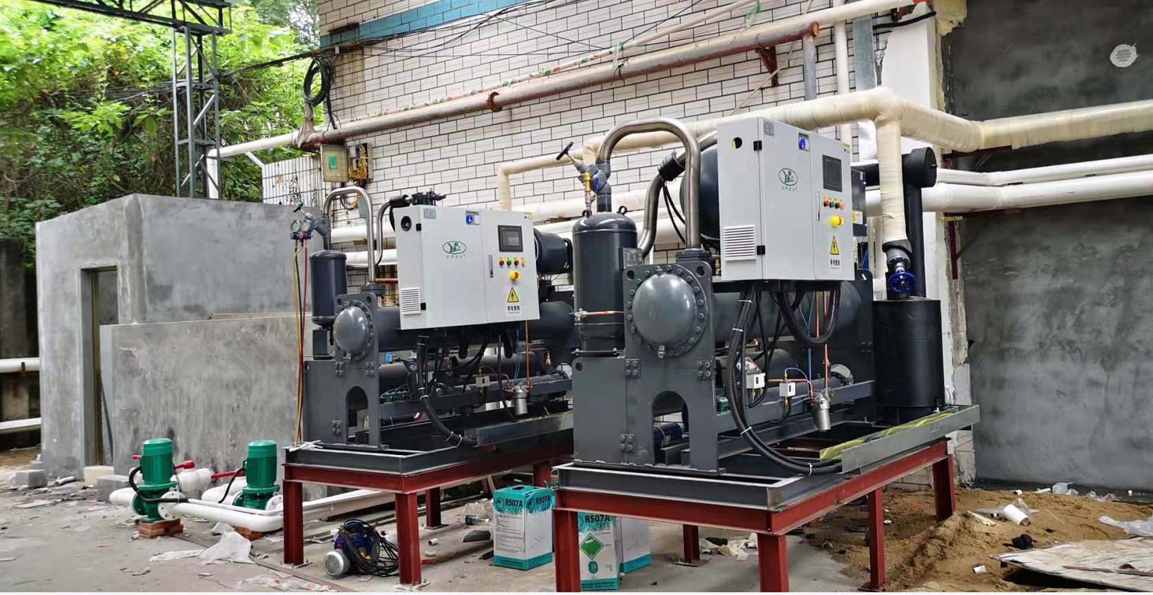 冷冻库螺杆机水冷机组